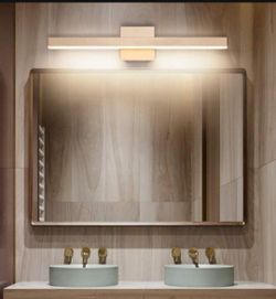 Joossn well led 24in vanity light gold