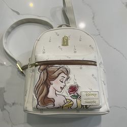 RARE Disney Loungefly Belle Mini Backpack