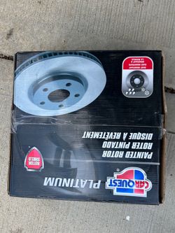 Brand New Full Front Brake Kit - Pads + 2 Rotors + Extra Parts - CarQuest Platinum/Wearever Goldq