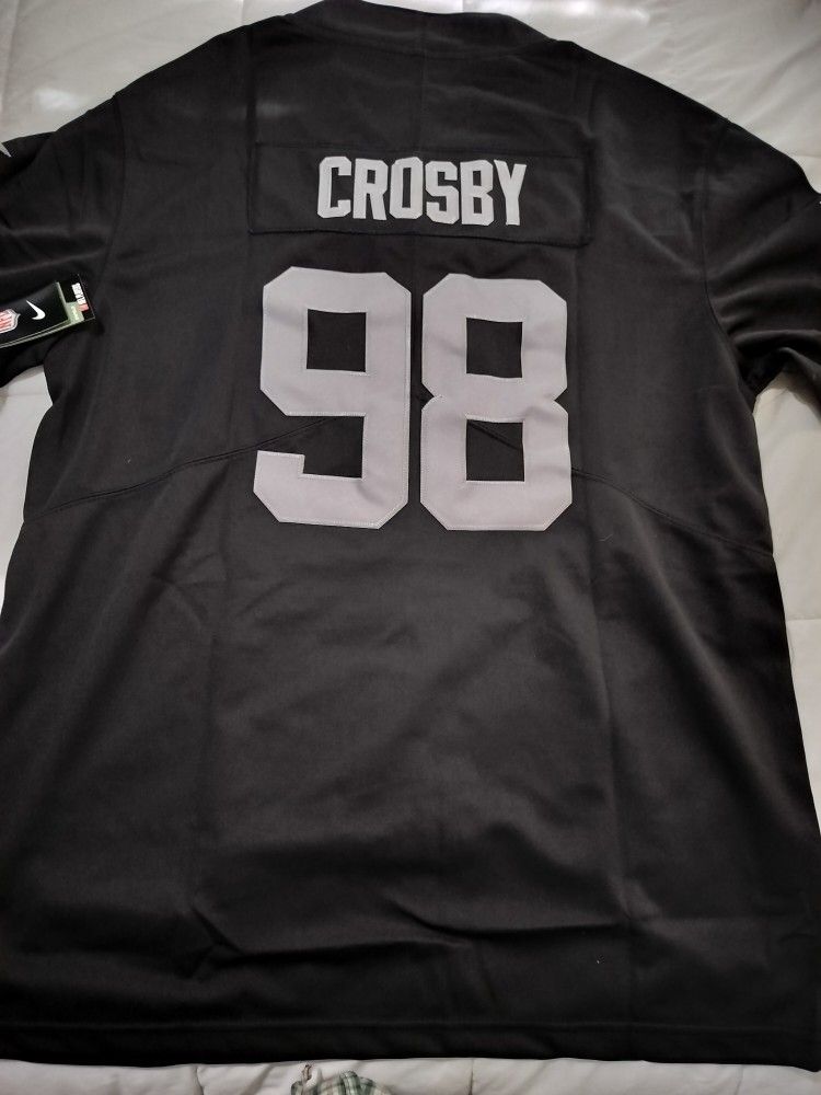 (New) Maxx Crosby Raiders Jersey L for Sale in Madera, CA - OfferUp