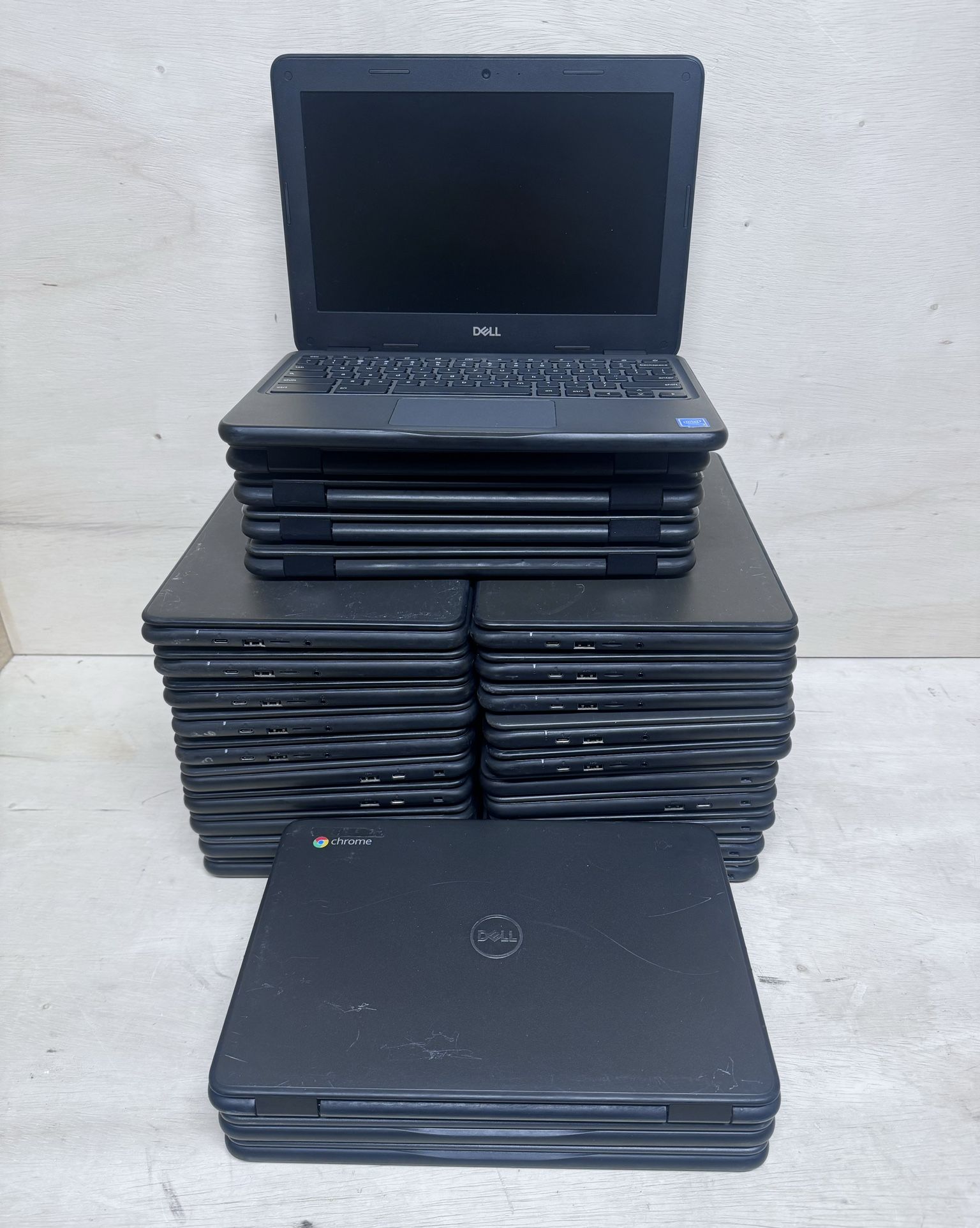 Dell Chromebook 9 pc 3100-Lot of 19 pc Celeron 4 GB Ram 16 GB SSD no touch