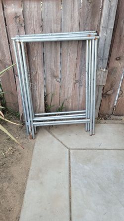 3 Metal folding sawhorses