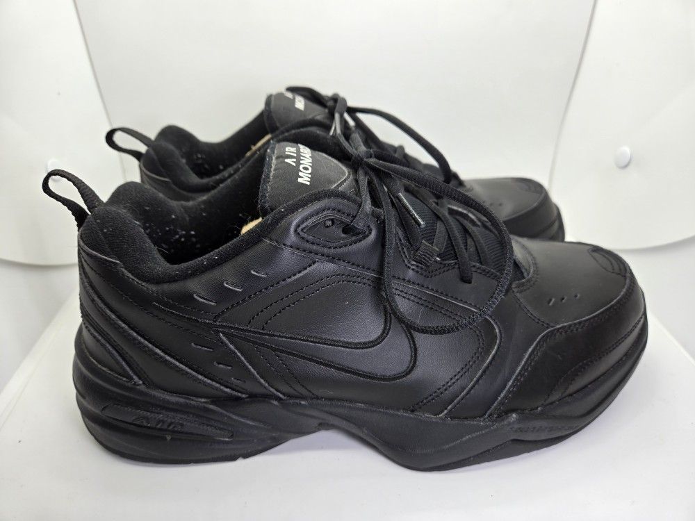 Nike Air Monarch IV Shoes Mens 11 Black Athletic Walking Running Casual Sneakers