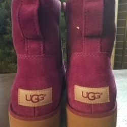 Ugg "Kristin" Women's Size 8.5 Classic Boot In Plum/Purple