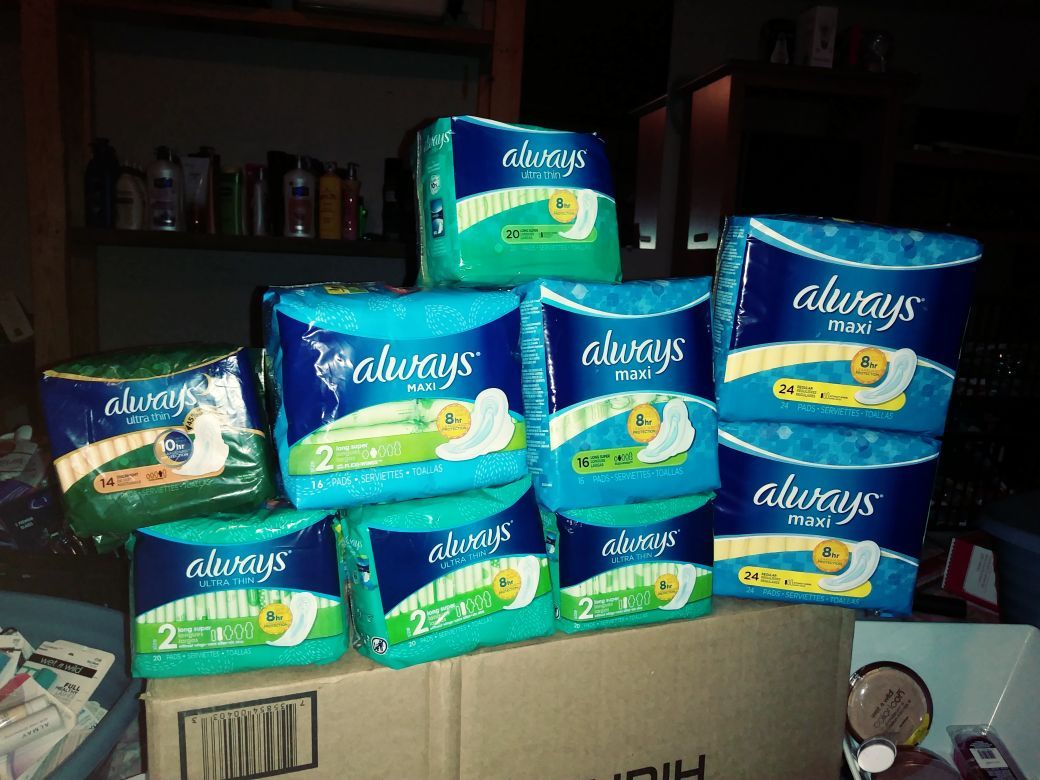 Pads and tampons