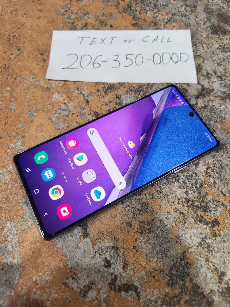 Unlocked Samsung Note 20 5g