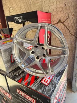 18s brushed kansei wheels tires new 5x114.3