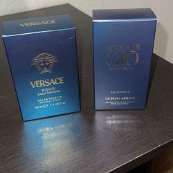 Versace Eros ($45) Brand New / Armani ($85) Brand New Firm