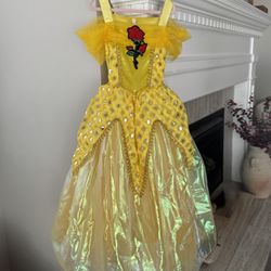“Belle” Princess Costume, Beauty And The Beast, Kids Size 5/6