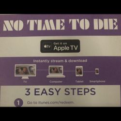 James Bond No Time To Die Digital Code 