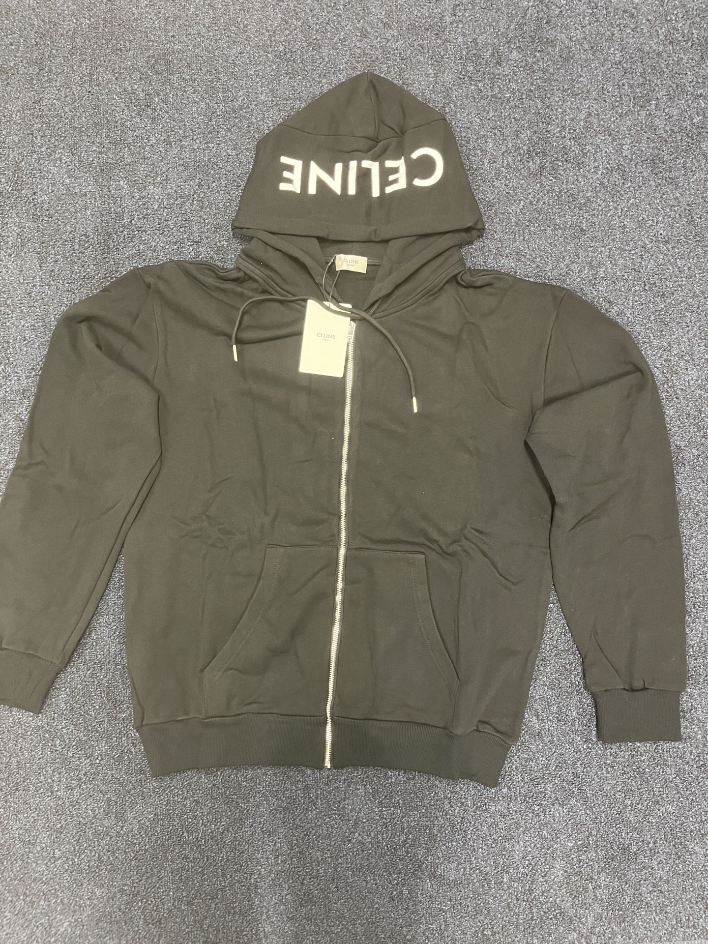 Celine Loose Sweatshirt In Cotton Fleece ( SMALL/MEDIUM/LARGE)