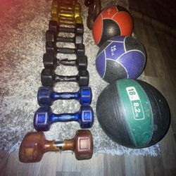 Dumbbells Heavy Balls 