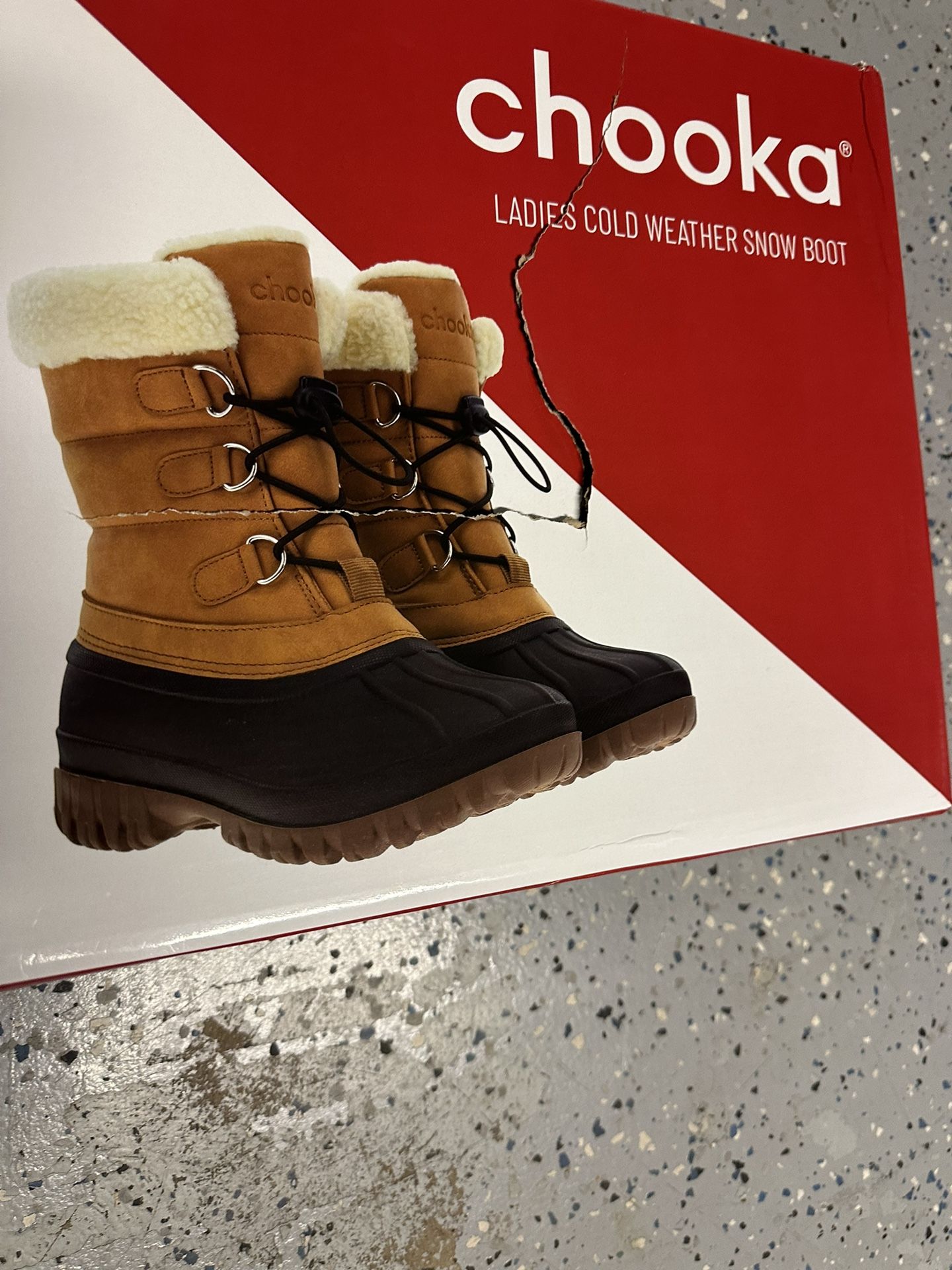 New Chooka Cold Weather Snow Boots, Women's Size 8” NEW IN BOX