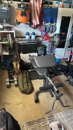 Squat rack bench press rack