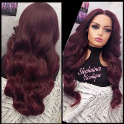 Human Hair Blended Lace Front Wig 