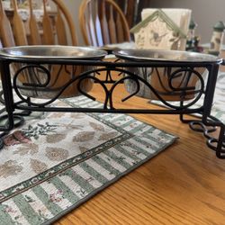 Dog/Cat Double Dinner Bowls