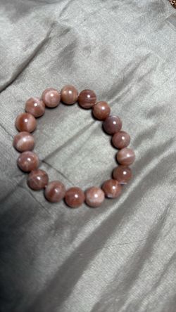 Peach Moonstone Bracelet 