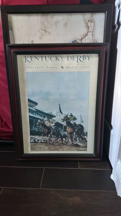 Vintage Kentucky Derby Framed Poster