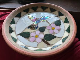 New Handmade Large Terracotta Bird Bath 14"
