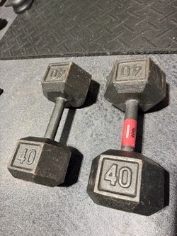 40 lb Hex Dumbbells Pair