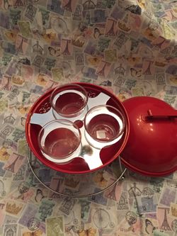 Barbecue tabletop condiment or candle holder