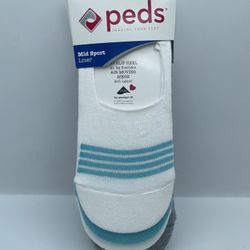 Peds Mid Sport Liner Size 5-10 (4 count)