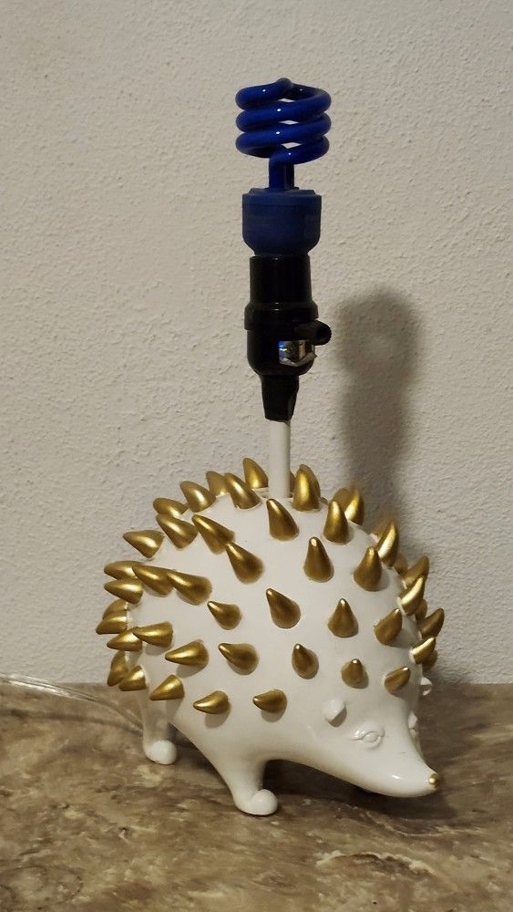 Whimsical Hedgehog Figural Table Lamp