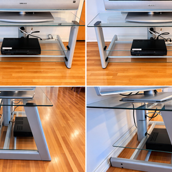 3-Tier Glass TV Stand (Console)