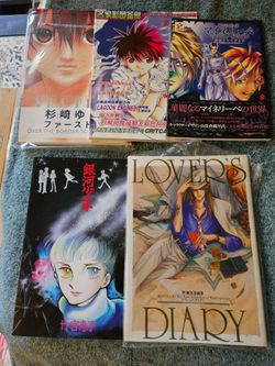Various anime & manga art books older titles