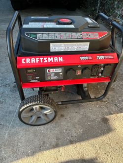 Power generator craft man  6000-7500 watts
