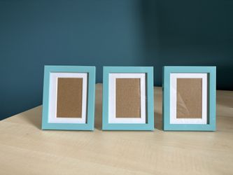 Teal Picture Frames - Set Of 3