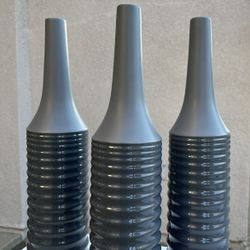 Beautiful Ceramic Two Tone Gray Vases