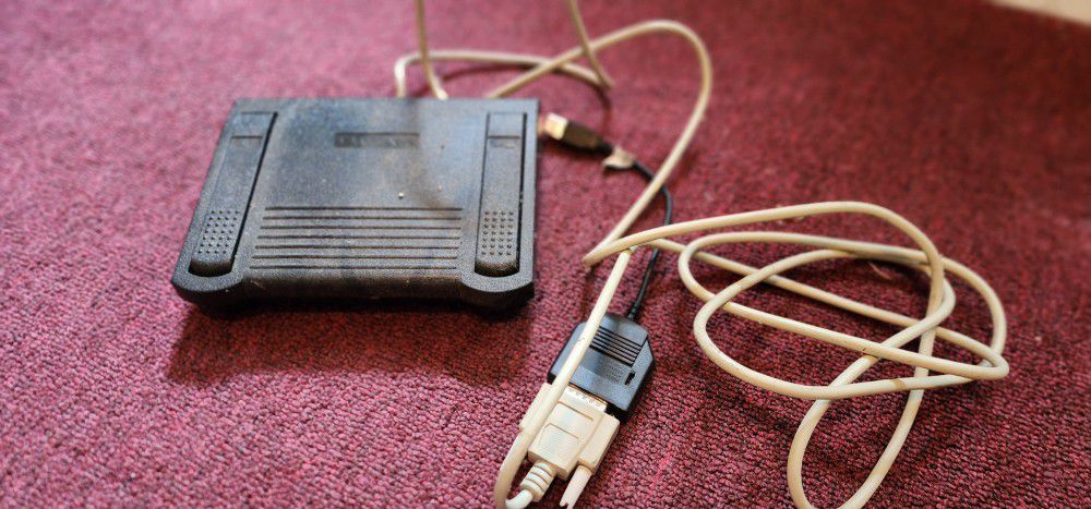 Transcription Foot Pedal With USB Adapter