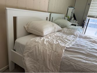 IKEA Songesand twin bed frame with storage space