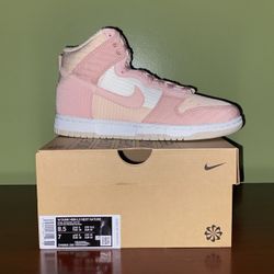 Nike Dunk High Nature Pink Oxford Size 8.5W (7 Men)