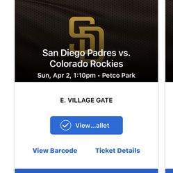 Padres Vs Rockies Sunday 4/2