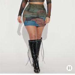 Fashion Nova Let Me Find Out Skirt Set