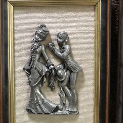 Vintage Pewter  Pair 10x7