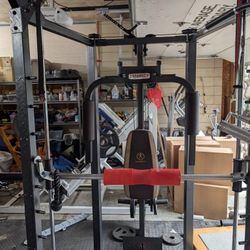 Marcy Smith Machine  with plates and bench 