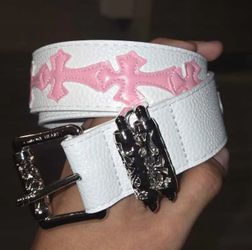 Luxury Chrome Hearts Belt – Iconic Design, Sleek Chrome Finish