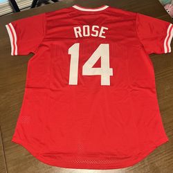 Pete Rose Cincinnati Reds Baseball XL HOF Fast Ship Jersey  MLB New Extra Large 