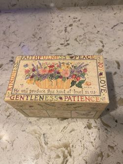 Vintage recipe box