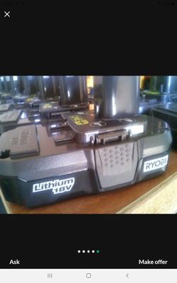 RYOBI 18V LITHIUM 1.5AH BATTERY LIKE NEW TOOL ONLY