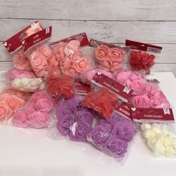 Foam Rose Bud Heads 16 Pack of 6 Large 5 Packs of 18 Minis PRICE FIRM