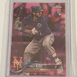 2018 Topps Chrome Rookie Pink Refractor #152 Tomas Nido RC