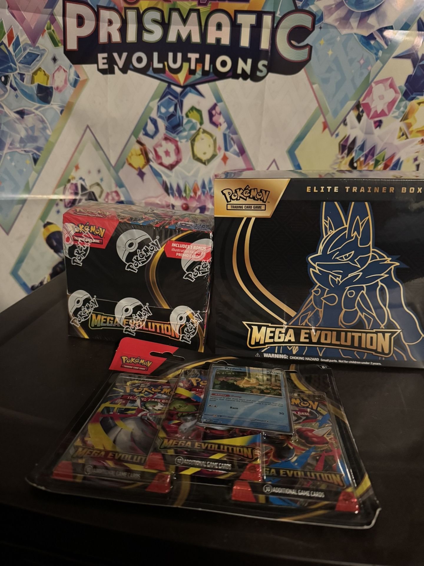 Pokemon Mega Evolution Box, ETB and Blister