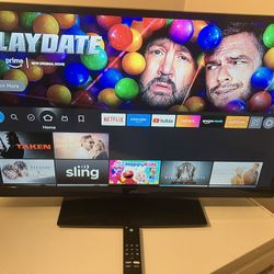 JVC EM33T 32 Inch HD Tv with Fire Stick with Remote No TV Remote! Tested Works