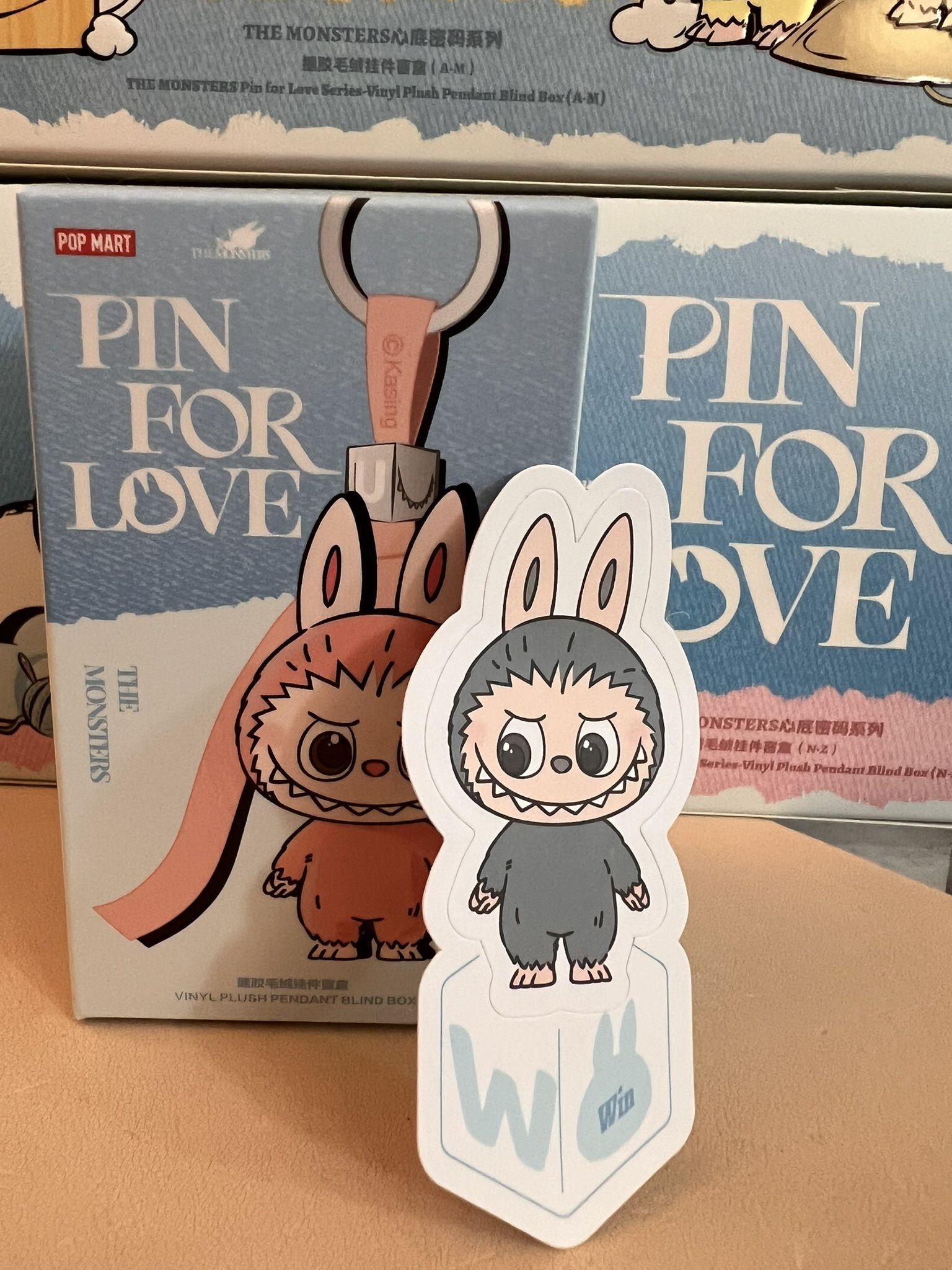 LETTER W THE MONSTERS Pin for Love Series-Vinyl Plush Pendant ✅IN STOCK ✅