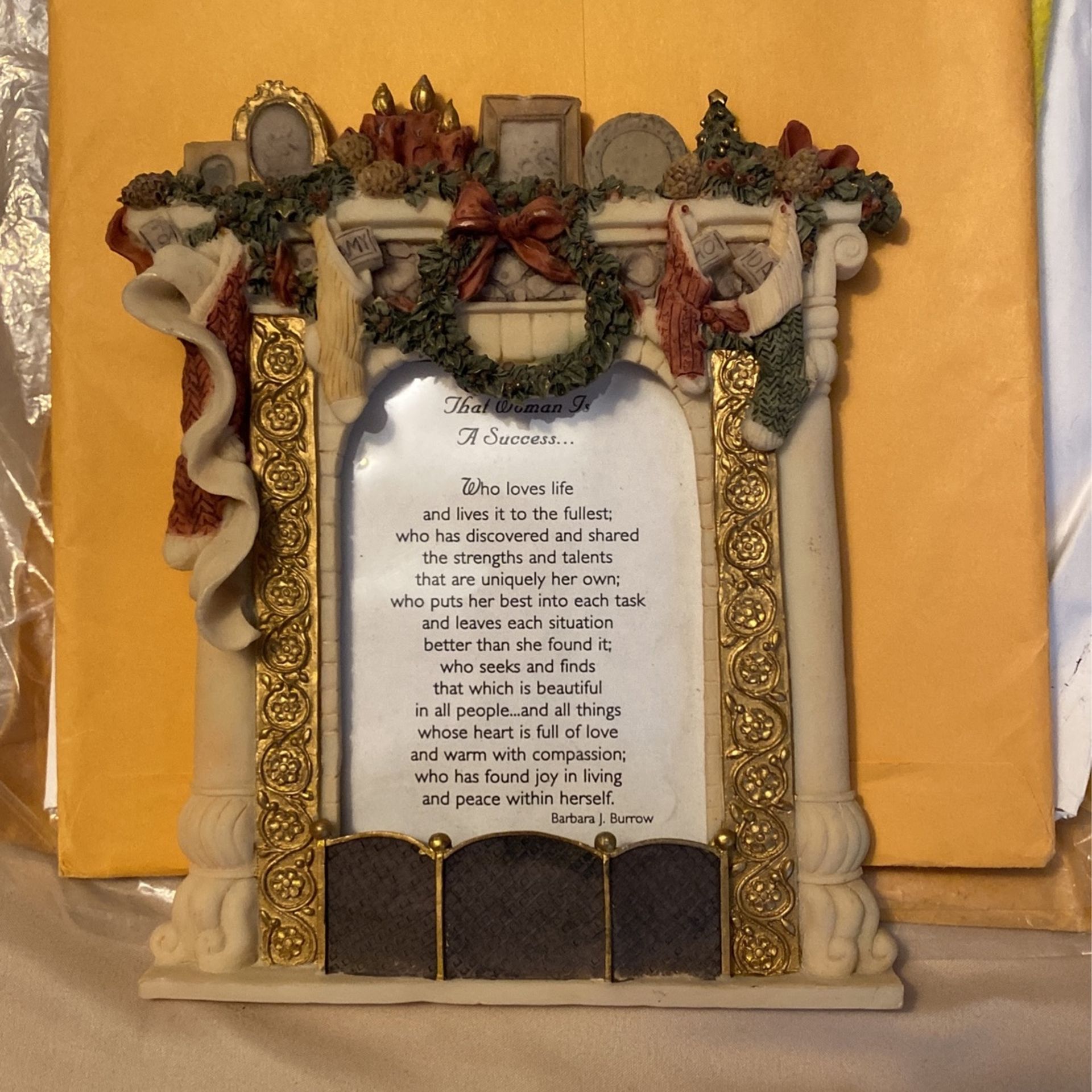 Decor Frame With Poem 7”x8”