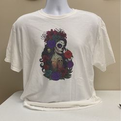 Skull Design T-shirt, Jerzees 50/50, New,  (item 233)